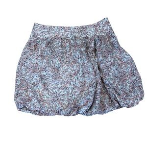 French Brand Comptoir des Cotonniers Silk Floral Bubble Mini Skirt GASMIN US 4